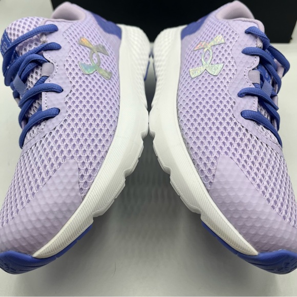 Under ArmourCharged Rogue Youth 3 (Big Kid) Purple Violet New In Box - Picture 10 of 14